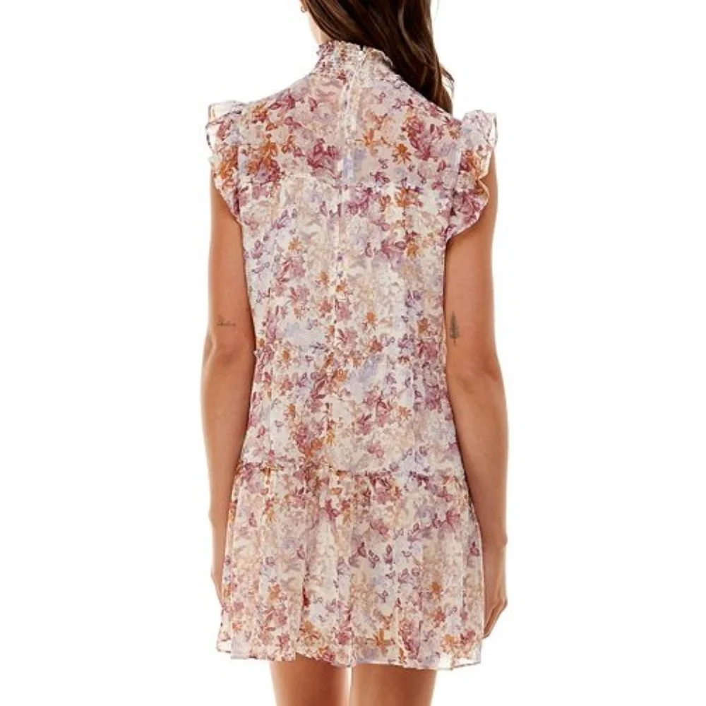 NWT TRIXXI Junior smocked mock neck shift dress - Picture 2 of 7